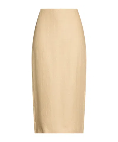 Max Mara Midi Skirts In Nude