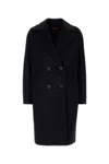 Max Mara Marella Double-breasted Coat In Black