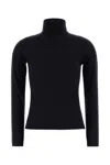 Max Mara Cashmere Sweater With Long Sleeves And Turtleneck In Blue