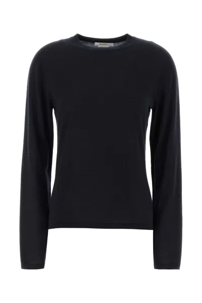 Max Mara Midnight Blue Cashmere Mxpittura Sweater In Black