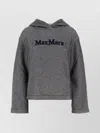 Max Mara Melange Midnight Blue Cotton Blend Gary Sweatshirt In Metallic