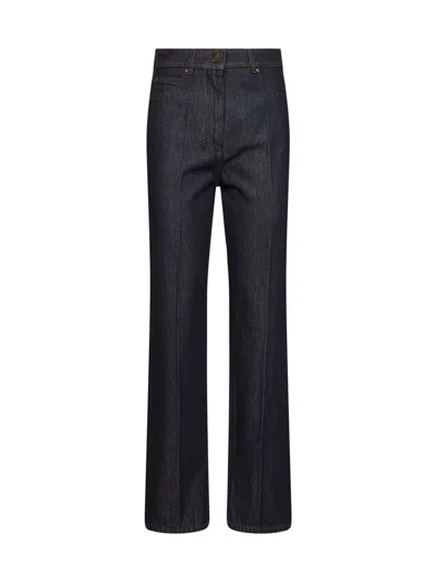 Max Mara Midnight Blue Mxmabbono Barrel-leg Jeans In Black