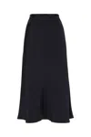 Max Mara Midnight Blue Silk Skirt In Blu Marino