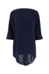Max Mara Midnight Blue Triacetate Blend Ferro Blouse In Blue