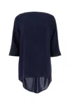 Max Mara Midnight Blue Triacetate Blend Ferro Blouse In Blue