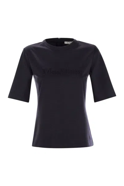 Max Mara Midnight Blue Wool Peter T-shirt In Black