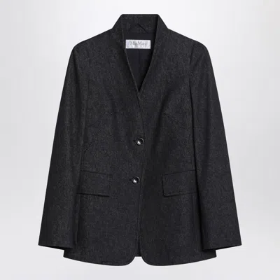 Max Mara Midnight Jacket In Denim Effect In Black