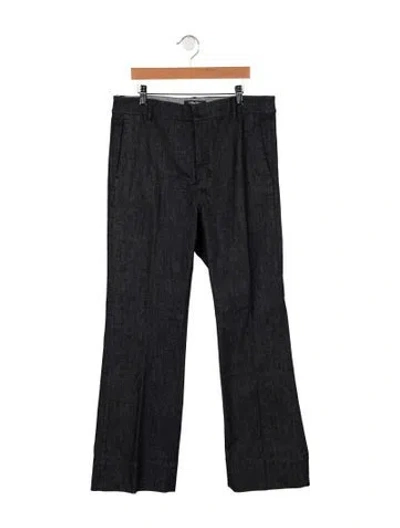 Pre-owned Max Mara Mid-rise Flared Jeans In Blue
