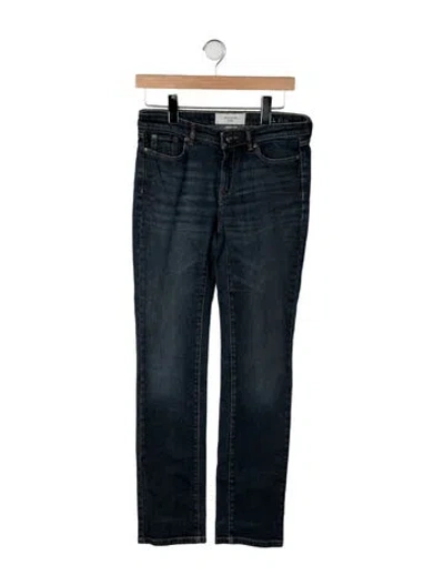 Pre-owned Max Mara Mid-rise Skinny Leg Jeans In Black