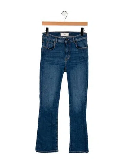 Pre-owned Max Mara Mid-rise Straight Leg Jeans In Blue