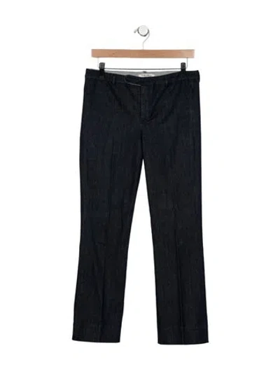 Pre-owned Max Mara Mid-rise Straight Leg Jeans In Blue