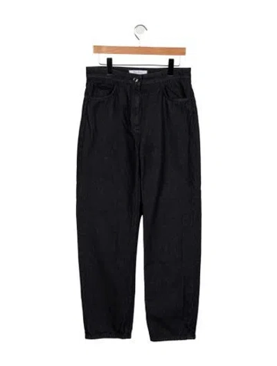 Pre-owned Max Mara Mid-rise Straight Leg Jeans In Blue