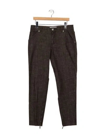 Pre-owned Max Mara Mid-rise Straight Leg Jeans In Brown