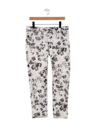 Pre-owned Max Mara Mid-rise Straight Leg Jeans In White