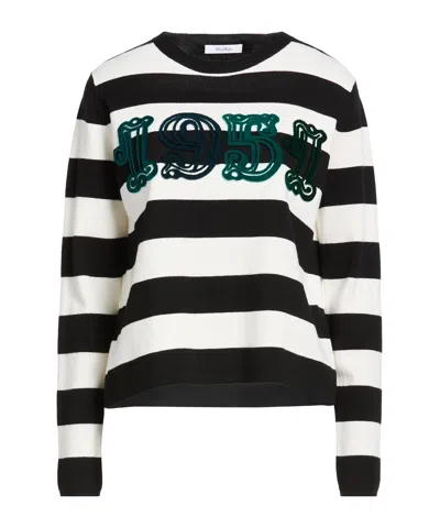 Max Mara Mid-weight Knit Jumper In Black