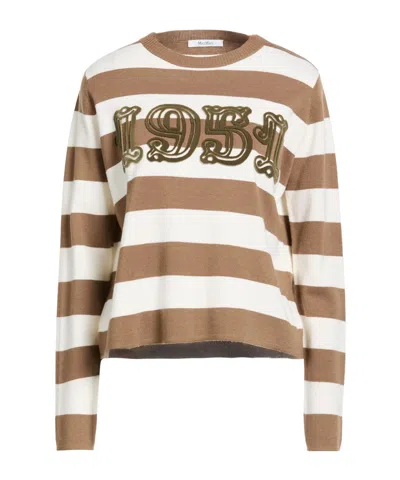 Max Mara Mid-weight Knit Jumper In Brown