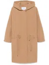 Max Mara Miele Coat In Brown