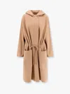 Max Mara Miele Hand Made Virgin Wool And Cashmere Coat In Beige