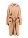 Max Mara Miele Hand Made Virgin Wool And Cashmere Coat In Beige