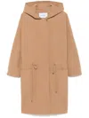 Max Mara Miele Coat In Brown