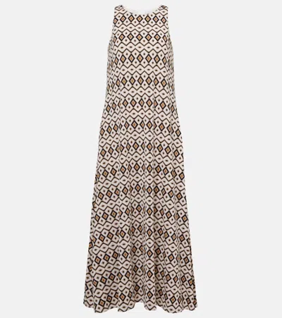 Max Mara Miki Printed Maxi Dress In Multicoloured