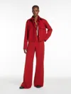 Max Mara Milan Jersey Jacket In Red