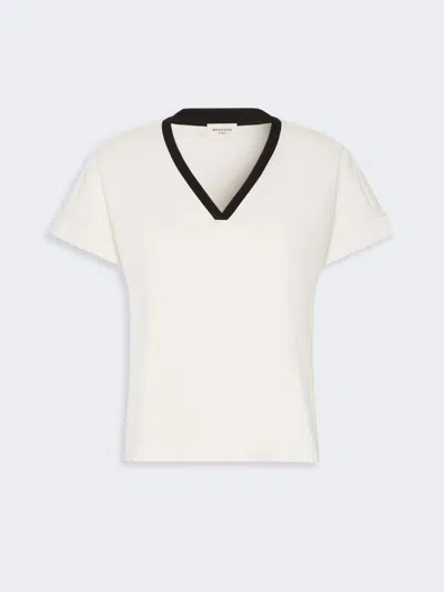 Max Mara Milano Jersey Boxy T-shirt In White