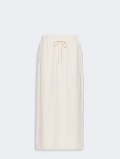 Max Mara Milano-knit Jersey Skirt In White