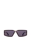 Max Mara Miller 1 Rectangular Frame Sunglasses In Purple