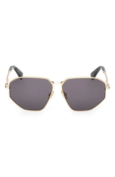Max Mara Miller 54mm Navigator Sunglasses