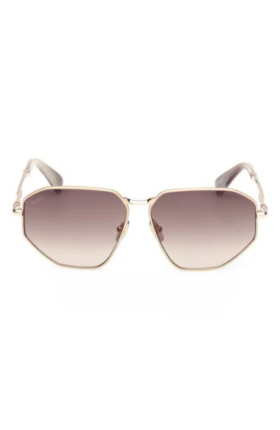 Max Mara Miller 54mm Navigator Sunglasses