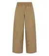 Max Mara Milva Terra Cropped Pants In Brown