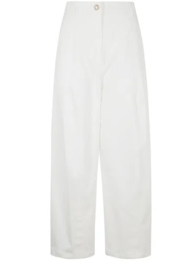 Max Mara Mina Baloon Trousers In White