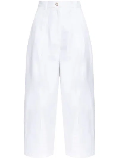 Max Mara Mina Baloons Trousers In White