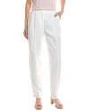 Max Mara Tailored Straight-leg Trousers With Belt Detail In White