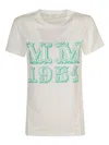 Max Mara Mincio Logo Printed Jersey T-shirt In White
