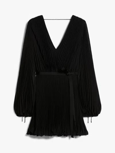 Max Mara Visita Mini Dress In Black