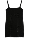 Max Mara Embellished Sleeveless Dress In Black