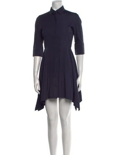 Pre-owned Max Mara Mini Dress In Blue