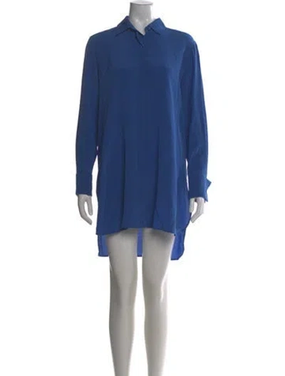 Pre-owned Max Mara Mini Dress In Blue