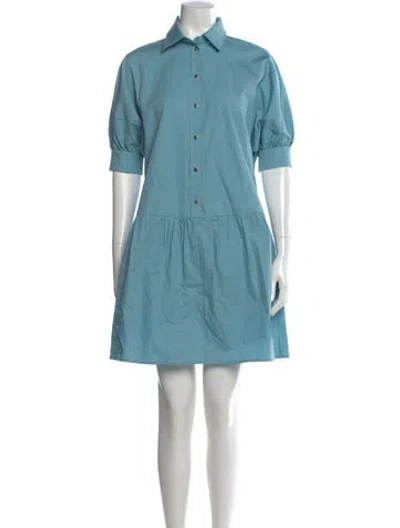 Pre-owned Max Mara Mini Dress In Blue