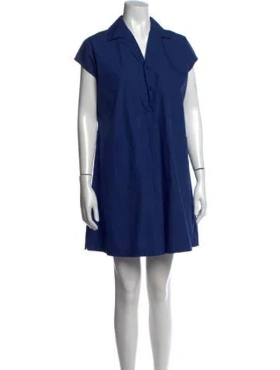 Pre-owned Max Mara Mini Dress In Blue