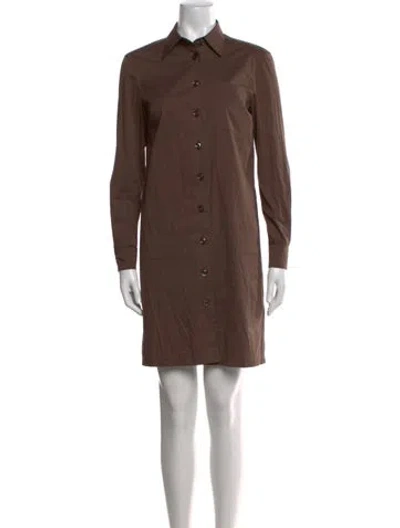 Pre-owned Max Mara Mini Dress In Brown