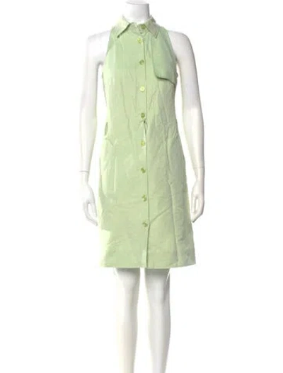 Pre-owned Max Mara Mini Dress In Green
