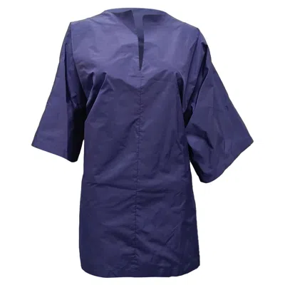 Max Mara Mini Dress In Blue Polyester
