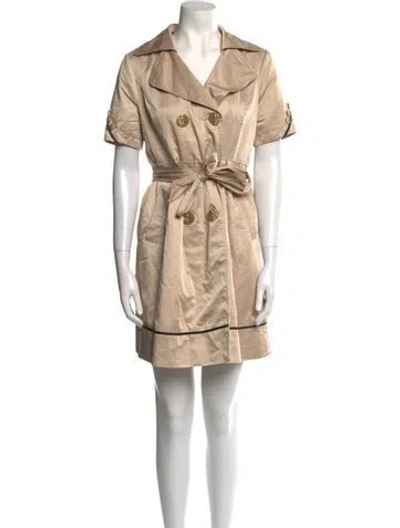 Pre-owned Max Mara Mini Dress In Neutral