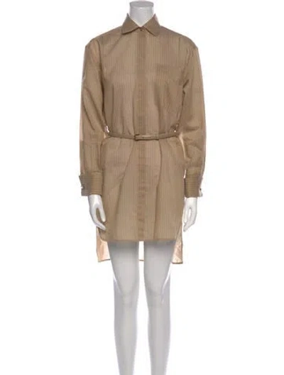 Pre-owned Max Mara Mini Dress In Neutral