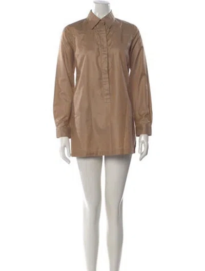 Pre-owned Max Mara Mini Dress In Neutral