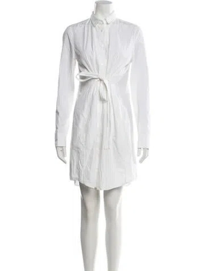 Pre-owned Max Mara Mini Dress In Neutral