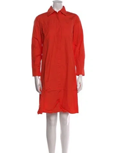 Pre-owned Max Mara Mini Dress In Orange